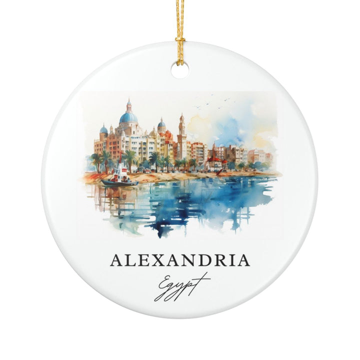 Alexandria Egypt Ornament: Unique Alexandria Souvenir, Alexandria Egypt Xmas Decor, and Authentic Alexandria Gift
