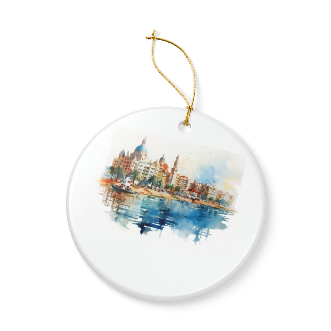 Alexandria Ornament: Unique Alexandria Souvenir, Alexandria Xmas Decor, and Authentic Alexandria Gift