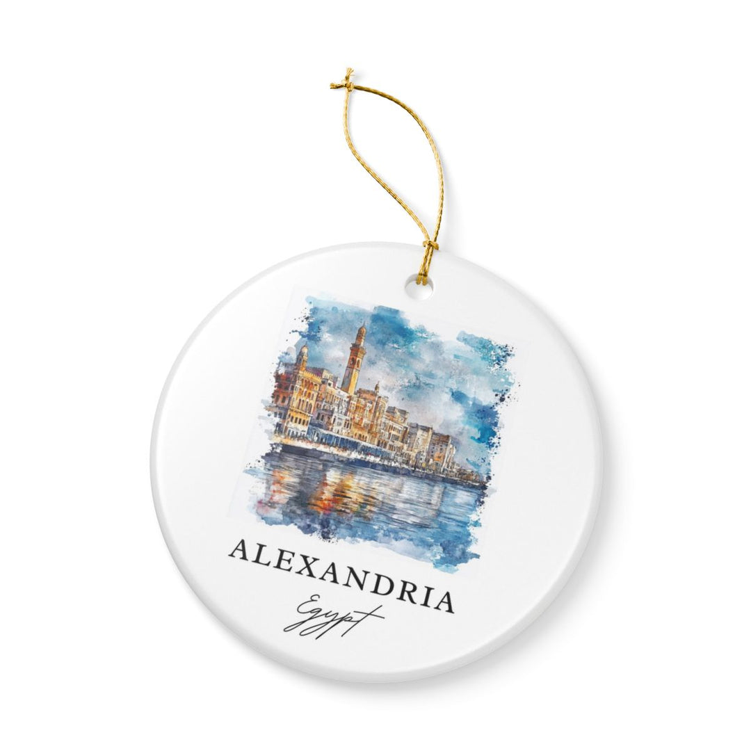 Alexandria Egypt Ornament: Unique Alexandria Souvenir, Alexandria Egypt Xmas Decor, and Authentic Alexandria Gift