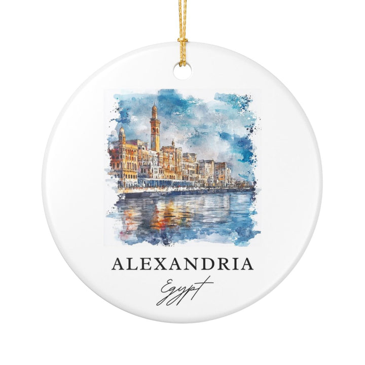 Alexandria Egypt Ornament: Unique Alexandria Souvenir, Alexandria Egypt Xmas Decor, and Authentic Alexandria Gift