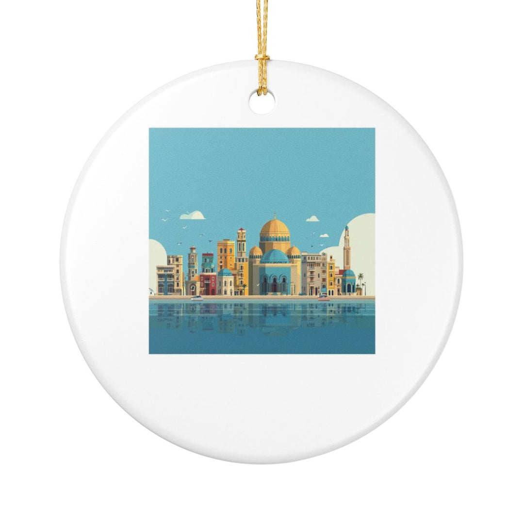 Alexandria Ornament: Unique Alexandria Souvenir, Alexandria Xmas Decor, and Authentic Alexandria Gift