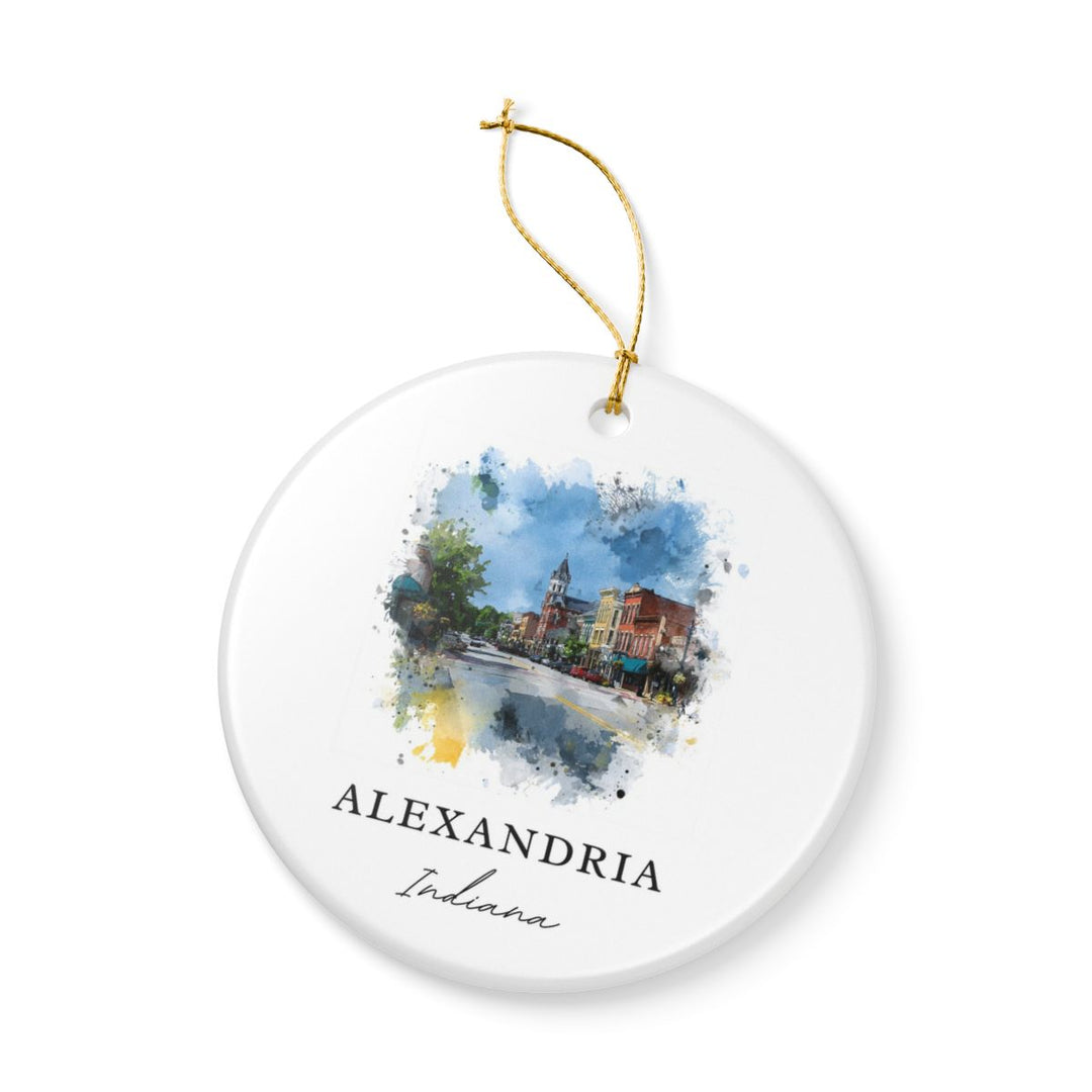 Alexandria Indiana Ornament | Christmas Travel Souvenir Gift
