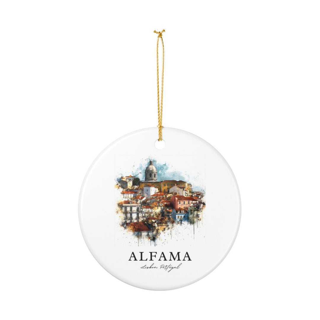 Alfama Portugal Ornament: Unique Alfama Souvenir, Alfama Portugal Xmas Decor, and Authentic Alfama Gift
