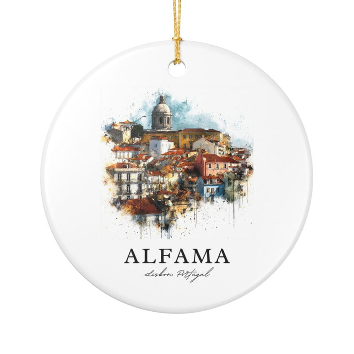 Alfama Portugal Ornament: Unique Alfama Souvenir, Alfama Portugal Xmas Decor, and Authentic Alfama Gift