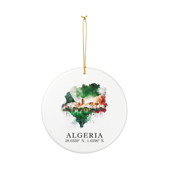 Algeria Algeria Ornament: Unique Algeria Souvenir, Algeria Algeria Xmas Decor, and Authentic Algeria Gift