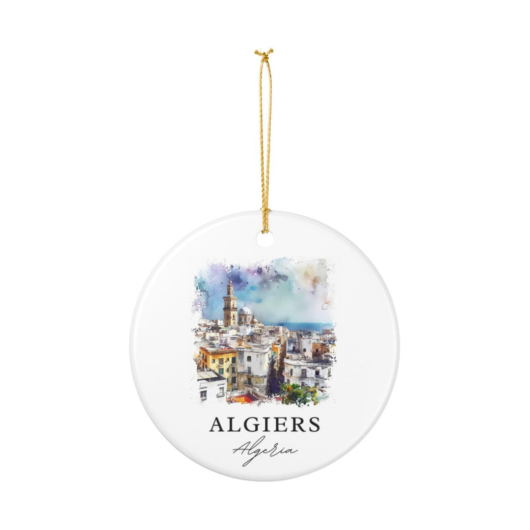Algiers Algeria Ornament: Unique Algiers Algeria Souvenir, Algiers Algeria Xmas Decor, and Authentic Algiers Algeria Gift
