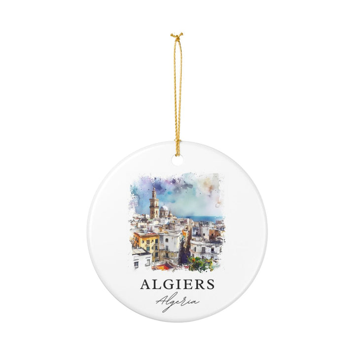 Algiers Algeria Ornament: Unique Algiers Algeria Souvenir, Algiers Algeria Xmas Decor, and Authentic Algiers Algeria Gift