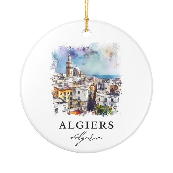 Algiers Algeria Ornament: Unique Algiers Algeria Souvenir, Algiers Algeria Xmas Decor, and Authentic Algiers Algeria Gift