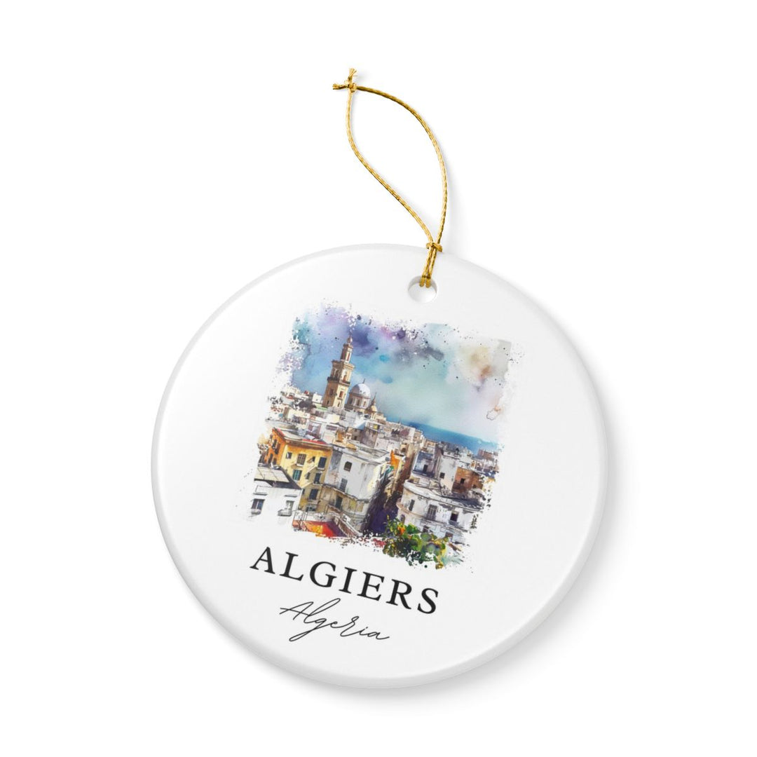 Algiers Algeria Ornament: Unique Algiers Algeria Souvenir, Algiers Algeria Xmas Decor, and Authentic Algiers Algeria Gift