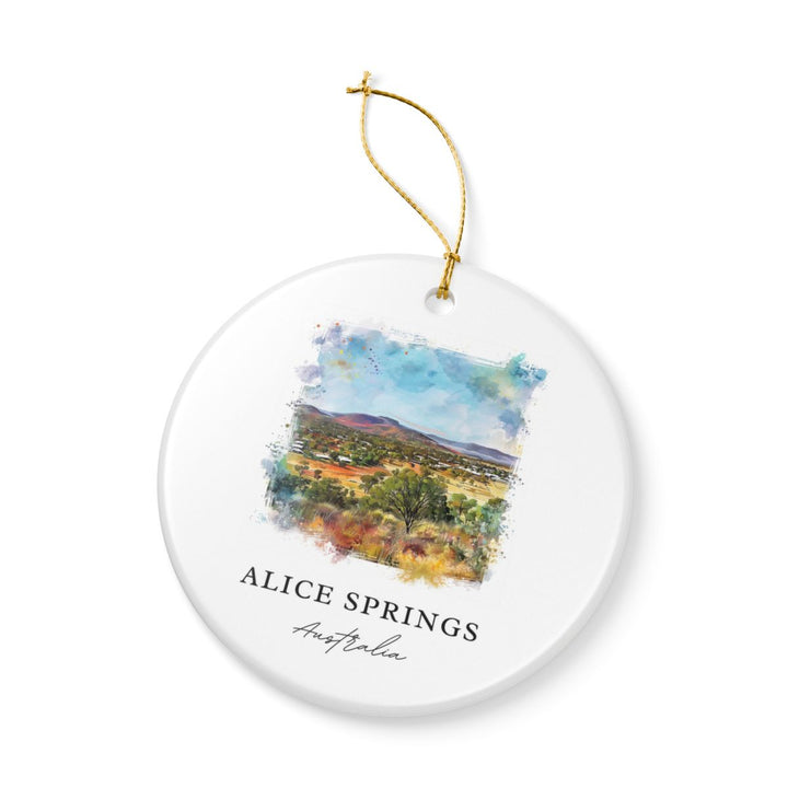 Alice Springs Australia Ornament: Unique Alice Springs Souvenir, Alice Springs Australia Xmas Decor, and Authentic Alice Springs Gift