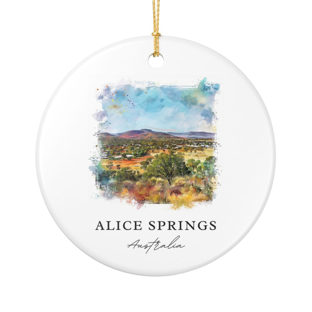 Alice Springs Australia Ornament: Unique Alice Springs Souvenir, Alice Springs Australia Xmas Decor, and Authentic Alice Springs Gift