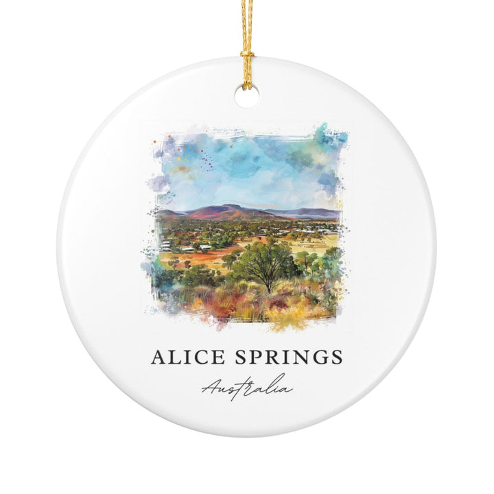 Alice Springs Australia Ornament: Unique Alice Springs Souvenir, Alice Springs Australia Xmas Decor, and Authentic Alice Springs Gift
