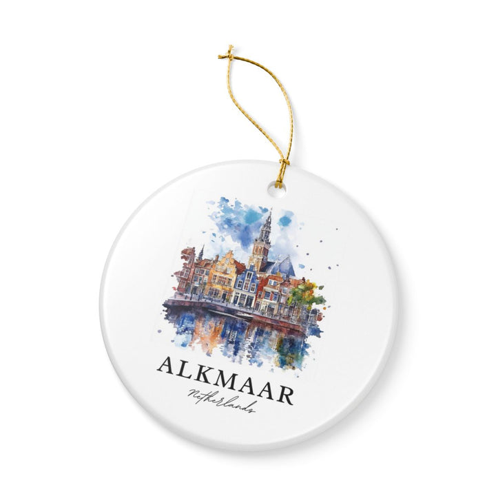 Alkmaar Netherlands Ornament: Unique Alkmaar Souvenir, Alkmaar Netherlands Xmas Decor, and Authentic Alkmaar Gift