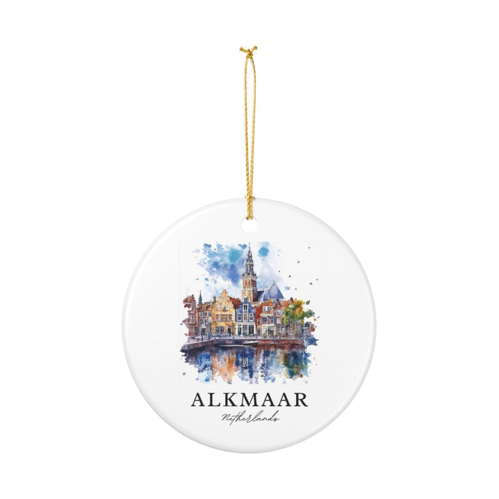 Alkmaar Netherlands Ornament: Unique Alkmaar Souvenir, Alkmaar Netherlands Xmas Decor, and Authentic Alkmaar Gift