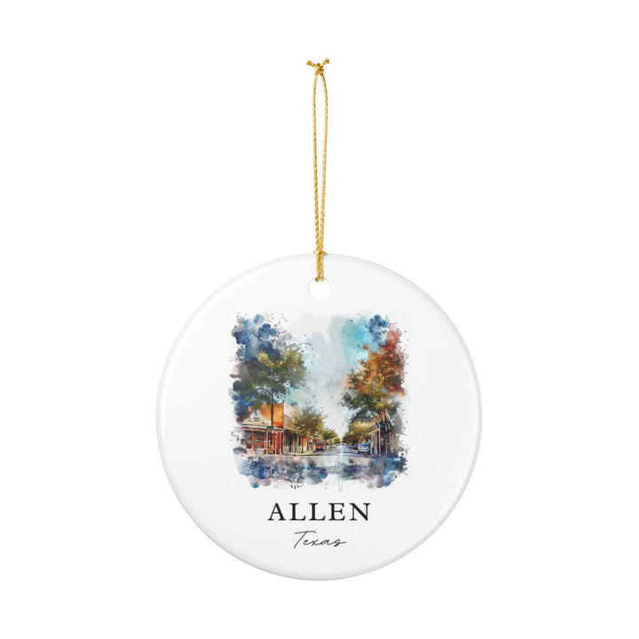 Allen Texas Ornament: Unique Allen Texas Souvenir, Allen Texas Xmas Decor, and Authentic Allen Texas Gift