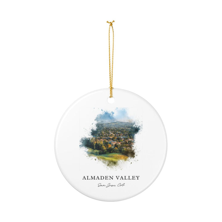 Almaden Valley CA Ornament: Unique Almaden Valley Souvenir, Almaden Valley California Xmas Decor, and Authentic Almaden Valley Gift