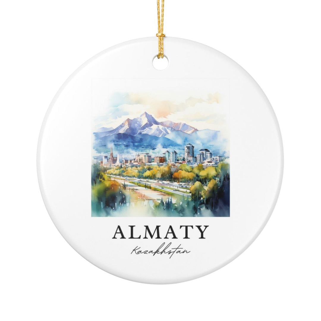 Almaty Ornament: Unique Almaty Souvenir, Almaty Xmas Decor, and Authentic Almaty Gift