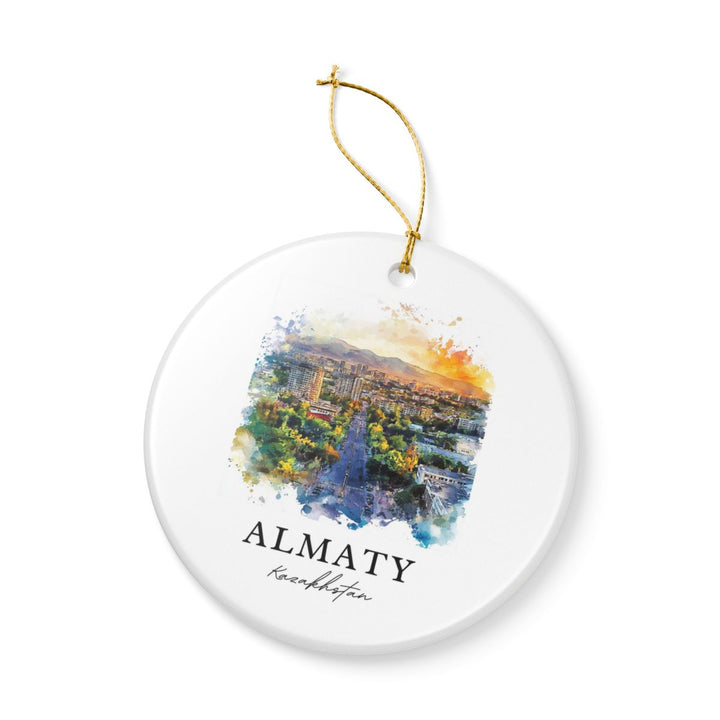 Almaty Ornament: Unique Almaty Souvenir, Almaty Xmas Decor, and Authentic Almaty Gift