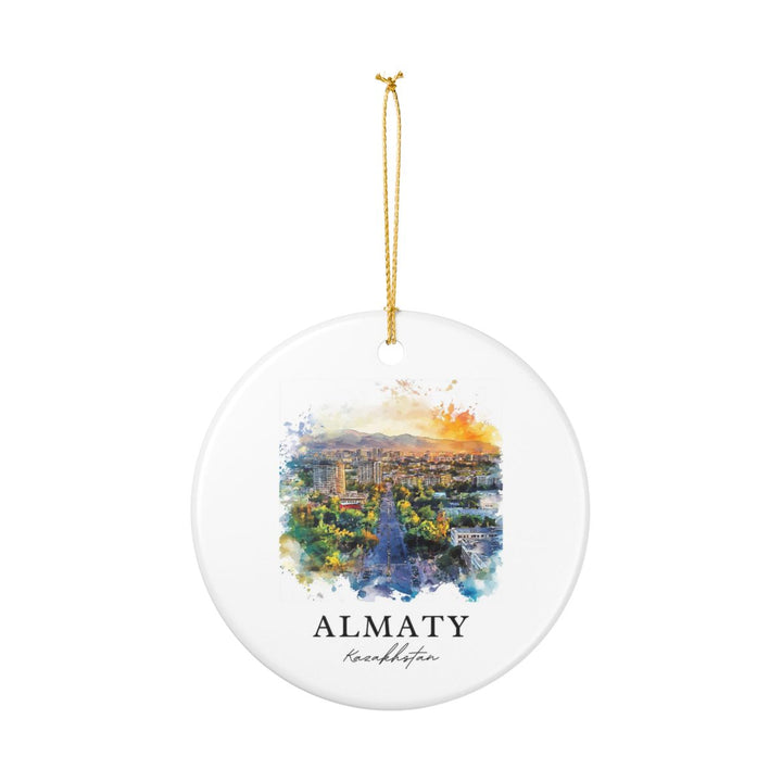 Almaty Ornament: Unique Almaty Souvenir, Almaty Xmas Decor, and Authentic Almaty Gift