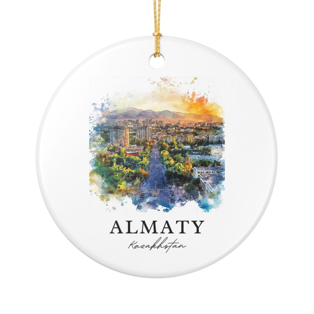 Almaty Ornament: Unique Almaty Souvenir, Almaty Xmas Decor, and Authentic Almaty Gift