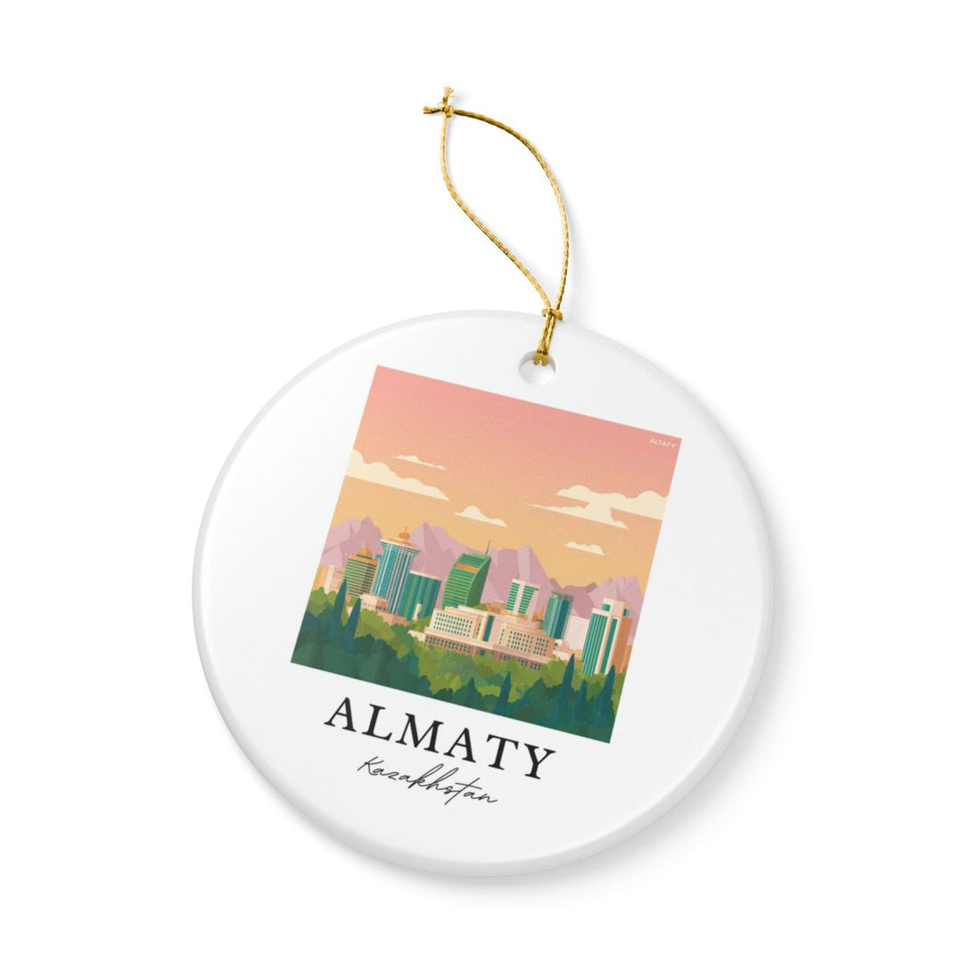 Almaty Ornament: Unique Almaty Souvenir, Almaty Xmas Decor, and Authentic Almaty Gift