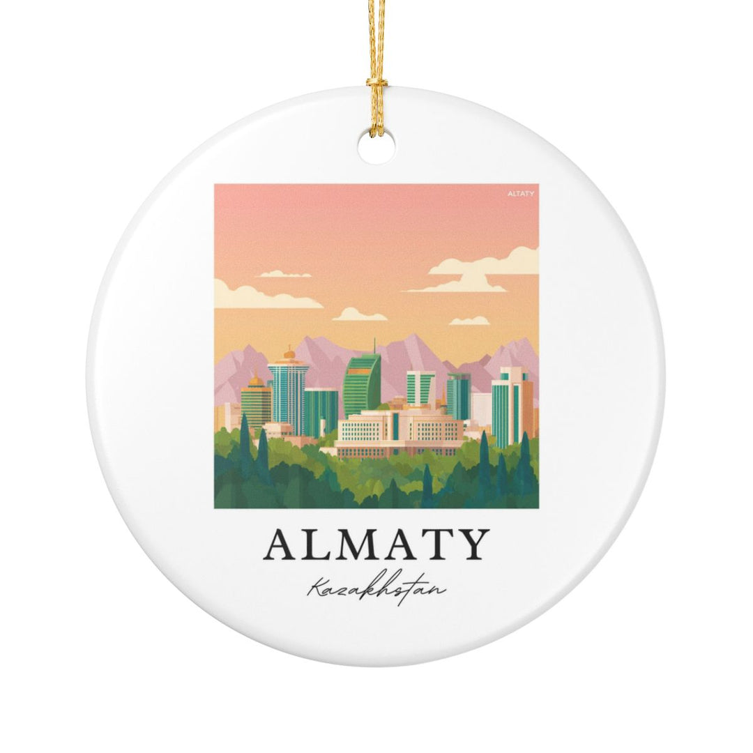 Almaty Ornament: Unique Almaty Souvenir, Almaty Xmas Decor, and Authentic Almaty Gift