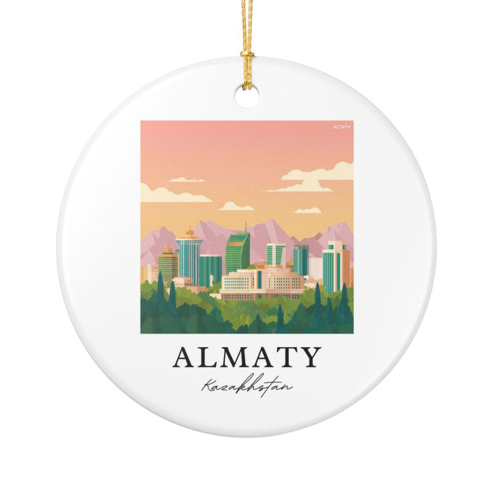 Almaty Ornament: Unique Almaty Souvenir, Almaty Xmas Decor, and Authentic Almaty Gift