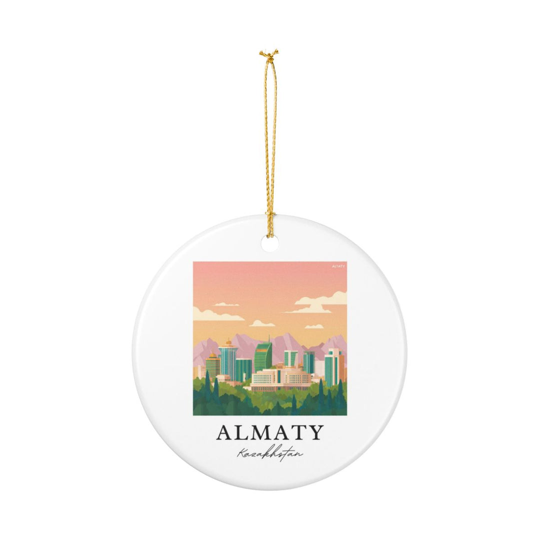 Almaty Ornament: Unique Almaty Souvenir, Almaty Xmas Decor, and Authentic Almaty Gift