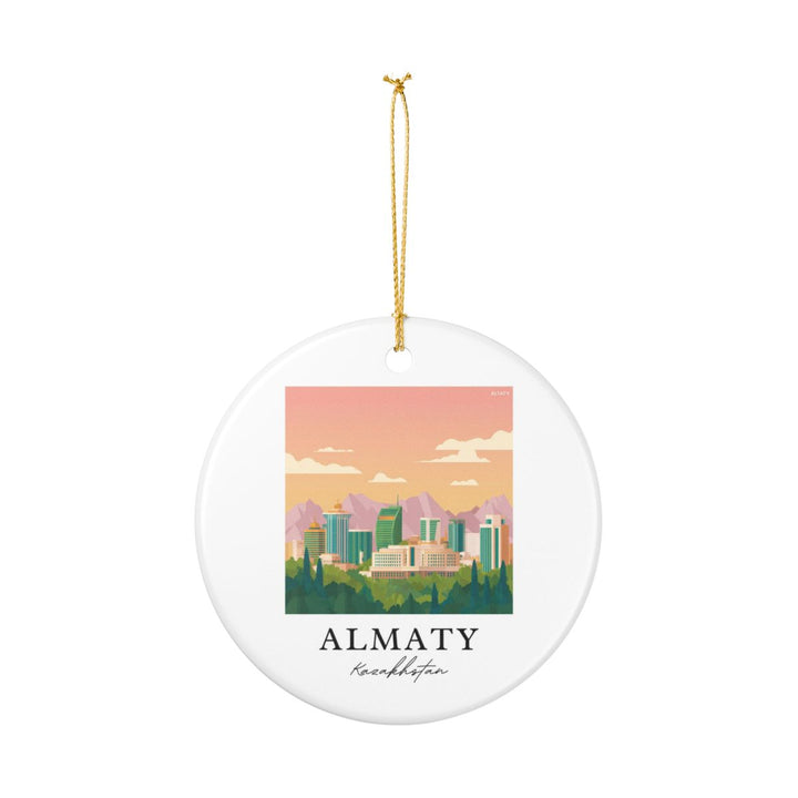 Almaty Ornament: Unique Almaty Souvenir, Almaty Xmas Decor, and Authentic Almaty Gift