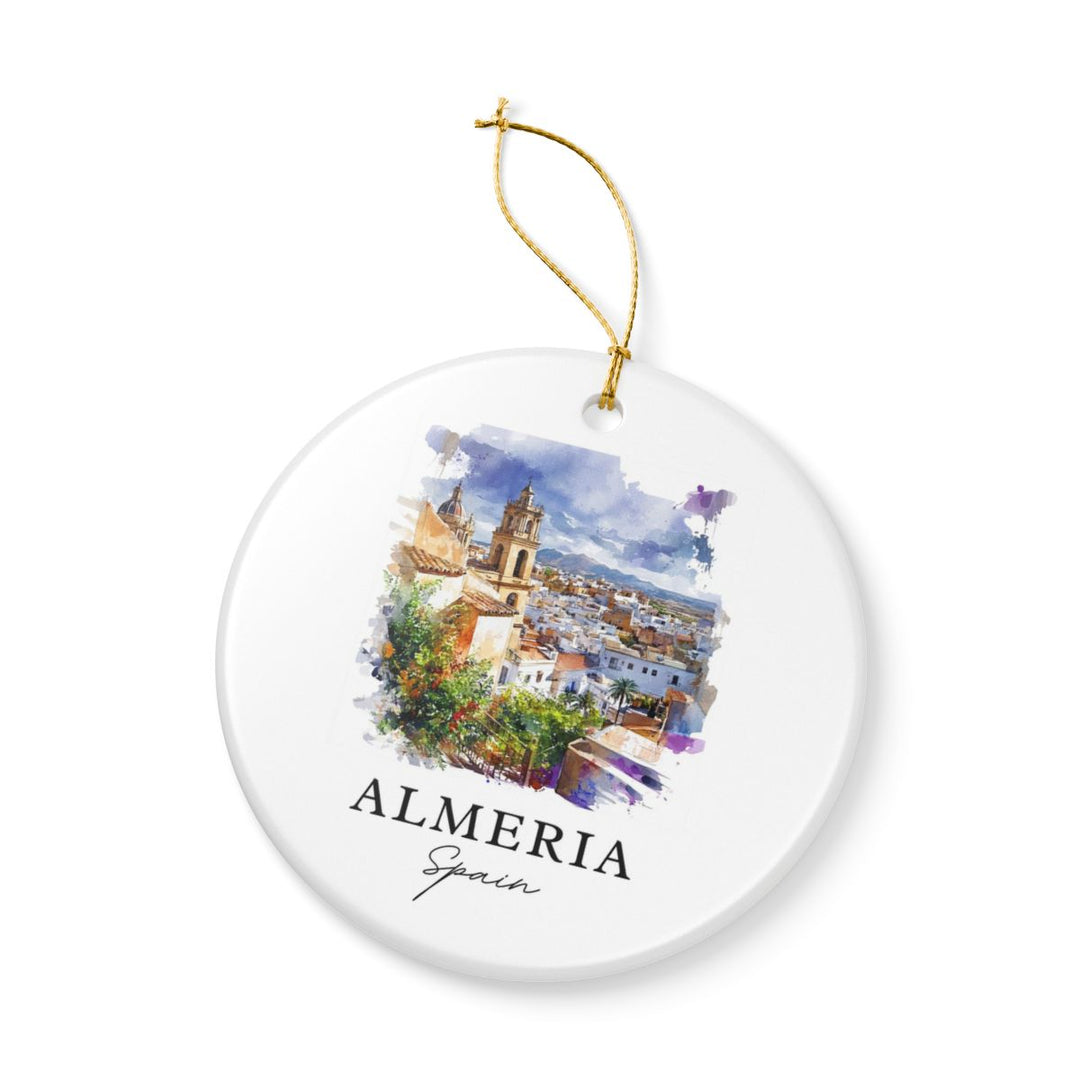Almeria Spain Ornament: Unique Almeria Souvenir, Almeria Spain Xmas Decor, and Authentic Almeria Gift