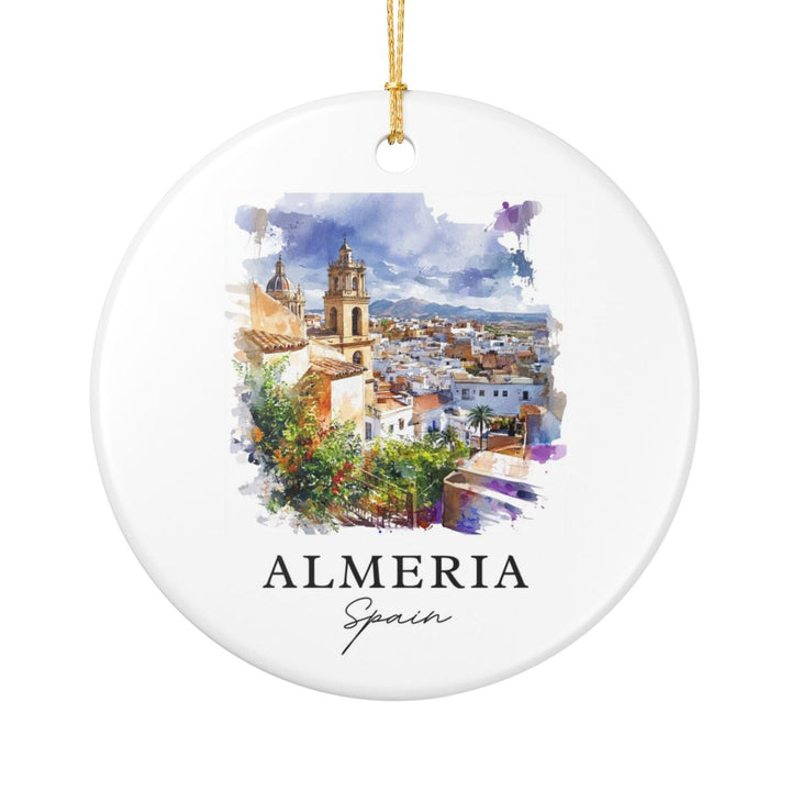 Almeria Spain Ornament: Unique Almeria Souvenir, Almeria Spain Xmas Decor, and Authentic Almeria Gift