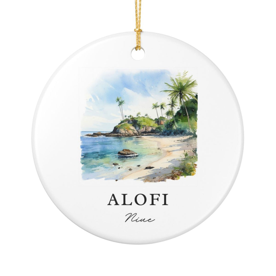 Alofi Niue Ornament: Unique Alofi Niue Souvenir, Alofi Niue Xmas Decor, and Authentic Alofi Niue Gift