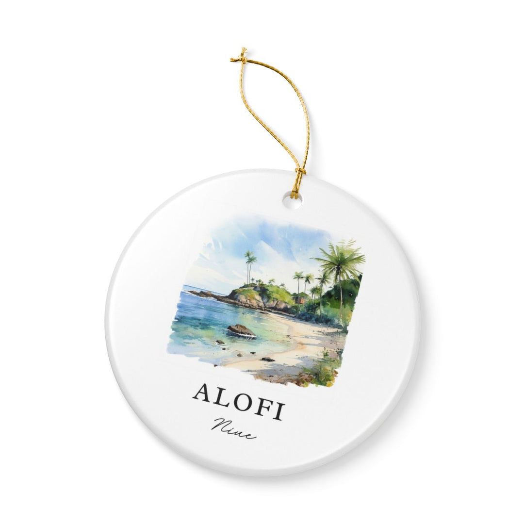 Alofi Niue Ornament: Unique Alofi Niue Souvenir, Alofi Niue Xmas Decor, and Authentic Alofi Niue Gift