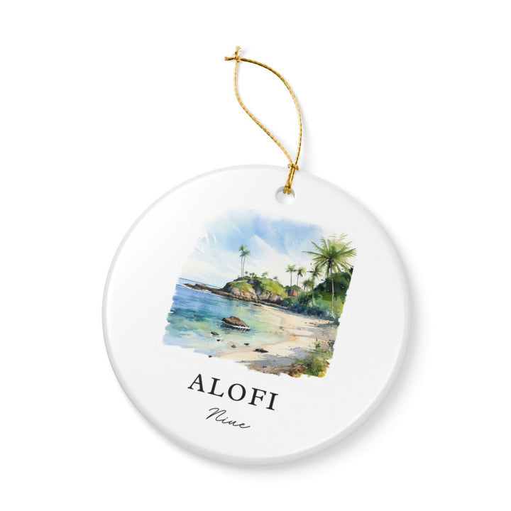 Alofi Niue Ornament: Unique Alofi Niue Souvenir, Alofi Niue Xmas Decor, and Authentic Alofi Niue Gift