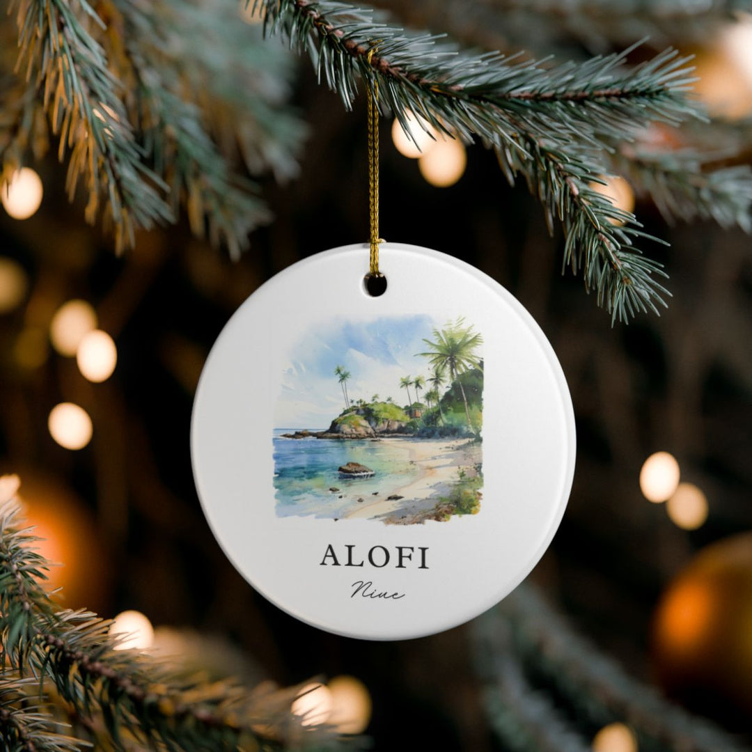 Alofi Niue Ornament: Unique Alofi Niue Souvenir, Alofi Niue Xmas Decor, and Authentic Alofi Niue Gift