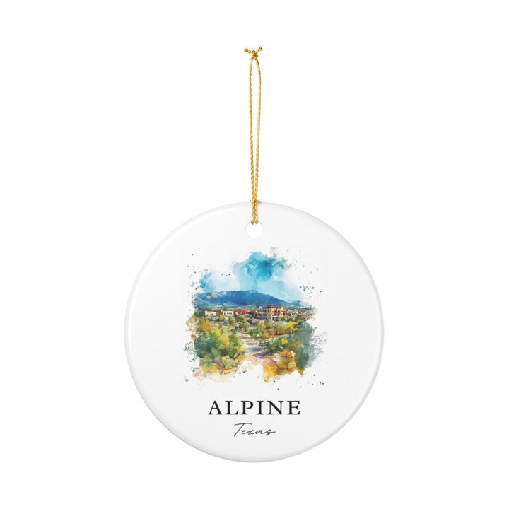 Alpine Texas Ornament: Unique Alpine Texas Souvenir, Alpine Texas Xmas Decor, and Authentic Alpine Texas Gift