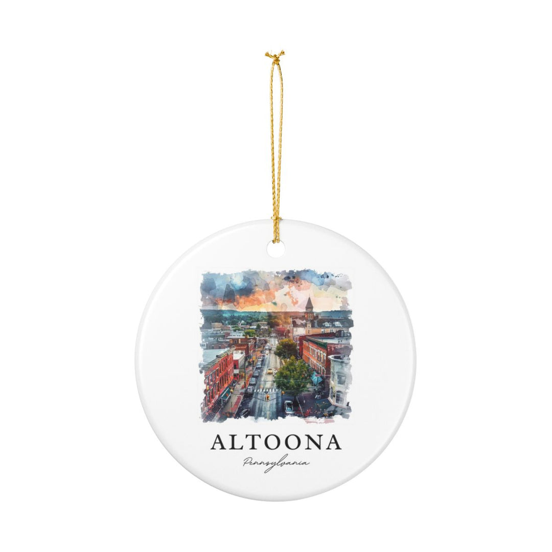 Altoona Pennsylvania Ornament: Unique Altoona Souvenir, Altoona Pennsylvania Xmas Decor, and Authentic Altoona Gift