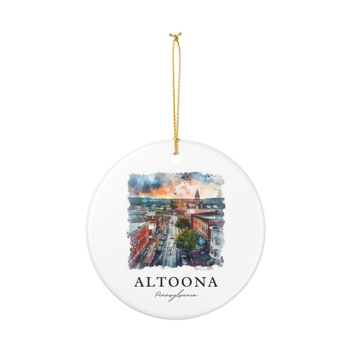 Altoona Pennsylvania Ornament: Unique Altoona Souvenir, Altoona Pennsylvania Xmas Decor, and Authentic Altoona Gift