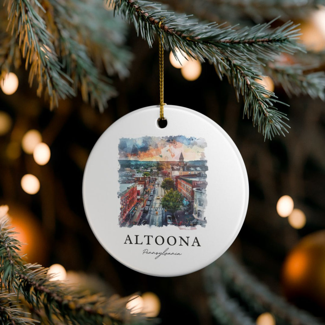 Altoona Pennsylvania Ornament: Unique Altoona Souvenir, Altoona Pennsylvania Xmas Decor, and Authentic Altoona Gift