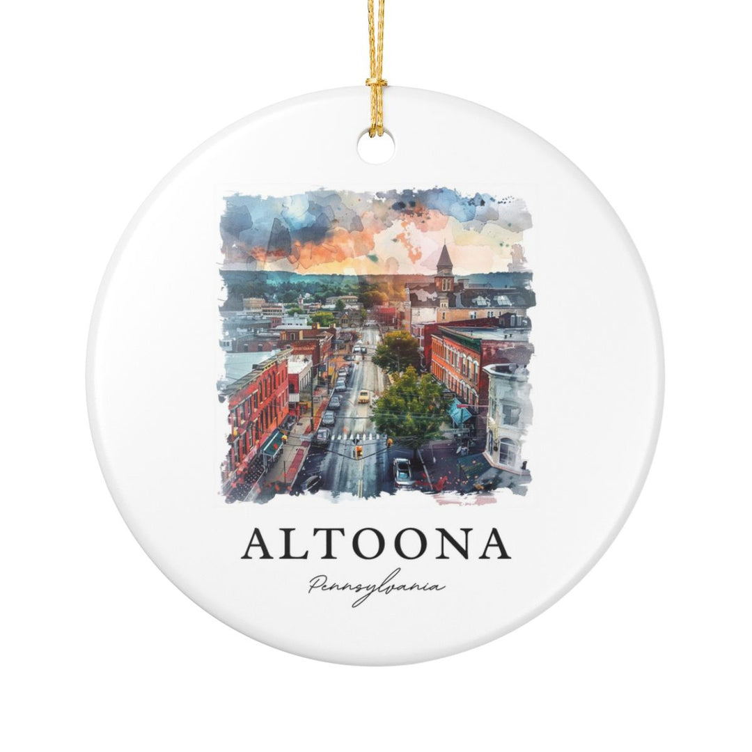 Altoona Pennsylvania Ornament: Unique Altoona Souvenir, Altoona Pennsylvania Xmas Decor, and Authentic Altoona Gift