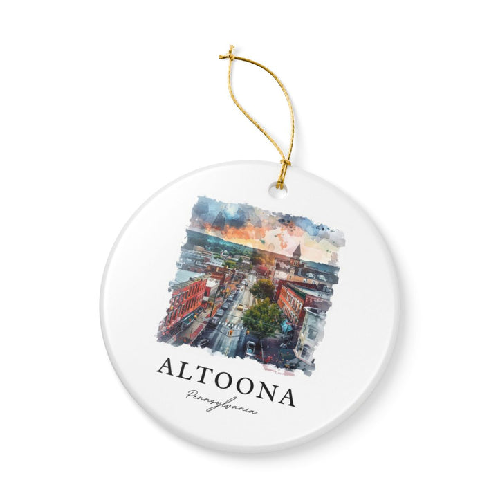 Altoona Pennsylvania Ornament: Unique Altoona Souvenir, Altoona Pennsylvania Xmas Decor, and Authentic Altoona Gift