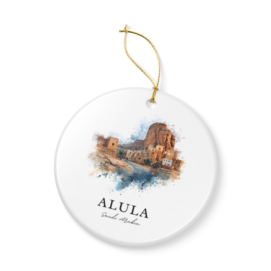 Alula Saudi Arabia Ornament: Unique Alula Souvenir, Alula Saudi Arabia Xmas Decor, and Authentic Alula Gift