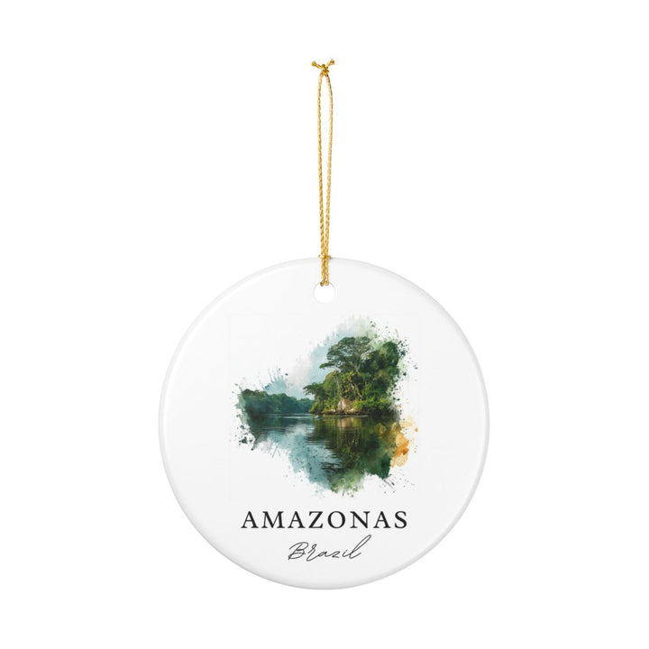 Amazonas Brazil Ornament: Unique Amazonas Souvenir, Amazonas Brazil Xmas Decor, and Authentic Amazonas Gift