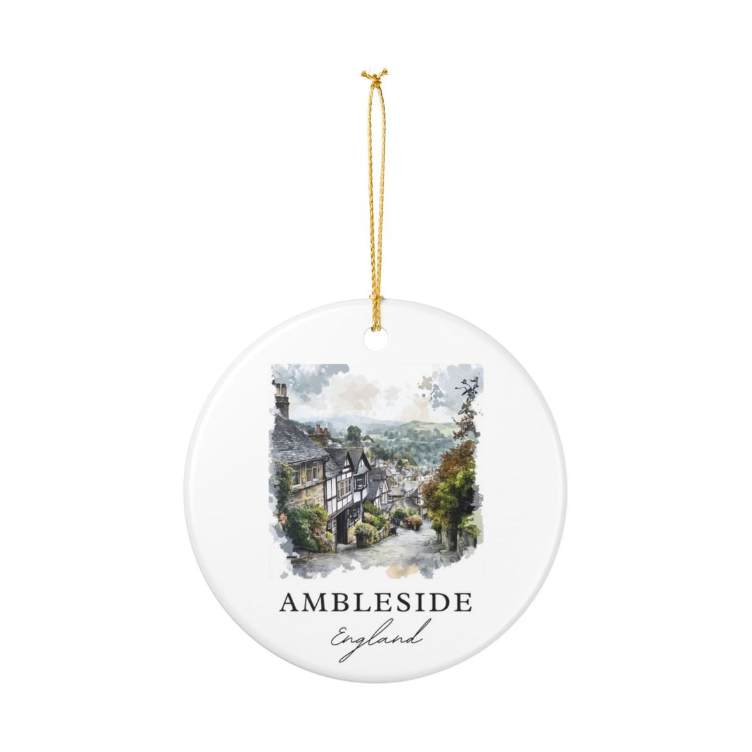Ambleside England Ornament: Unique Ambleside Souvenir, Ambleside England Xmas Decor, and Authentic Ambleside Gift