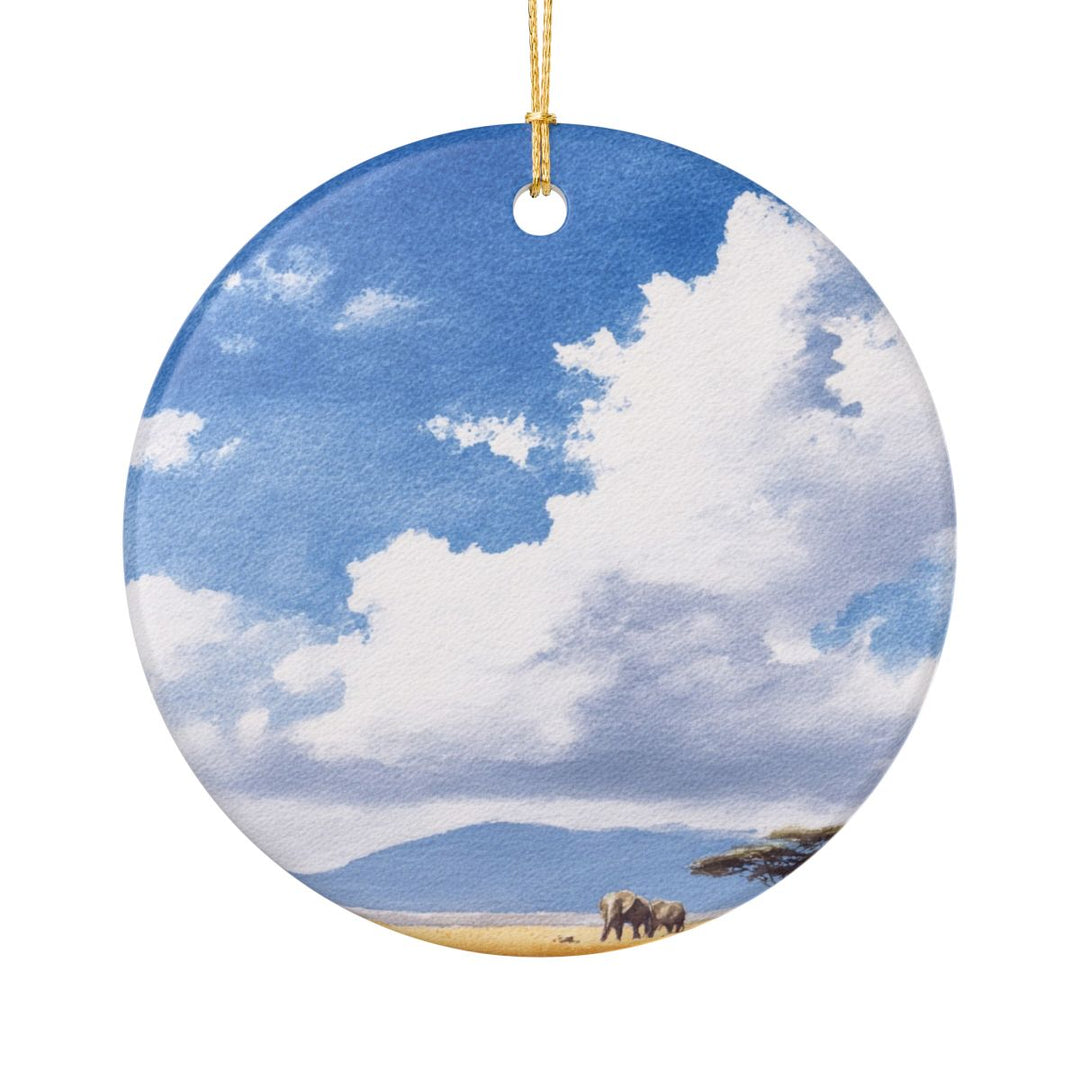 Amboseli National Park Kenya Ornament: Unique Amboseli National Park Souvenir, Amboseli National Park Kenya Xmas Decor, and Authentic Amboseli National Park Gift