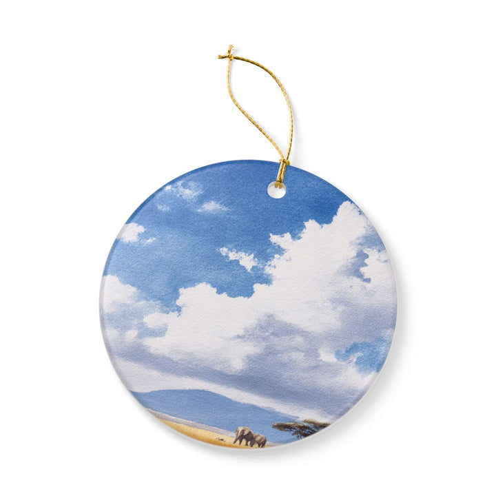 Amboseli National Park Kenya Ornament: Unique Amboseli National Park Souvenir, Amboseli National Park Kenya Xmas Decor, and Authentic Amboseli National Park Gift