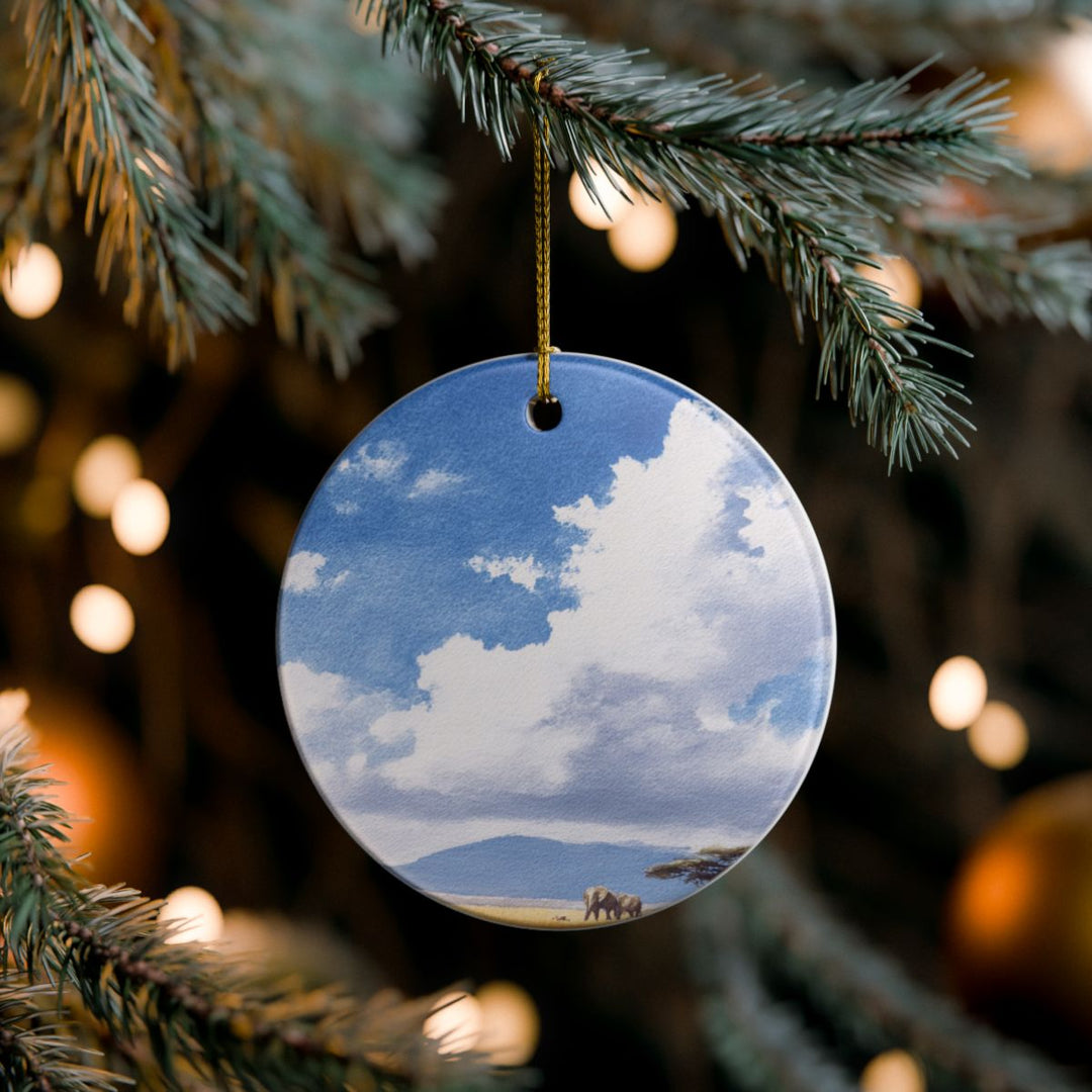 Amboseli National Park Kenya Ornament: Unique Amboseli National Park Souvenir, Amboseli National Park Kenya Xmas Decor, and Authentic Amboseli National Park Gift