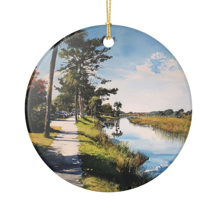 Amelia Island Ornament: Unique Amelia Island Souvenir, Amelia Island Xmas Decor, and Authentic Amelia Island Gift