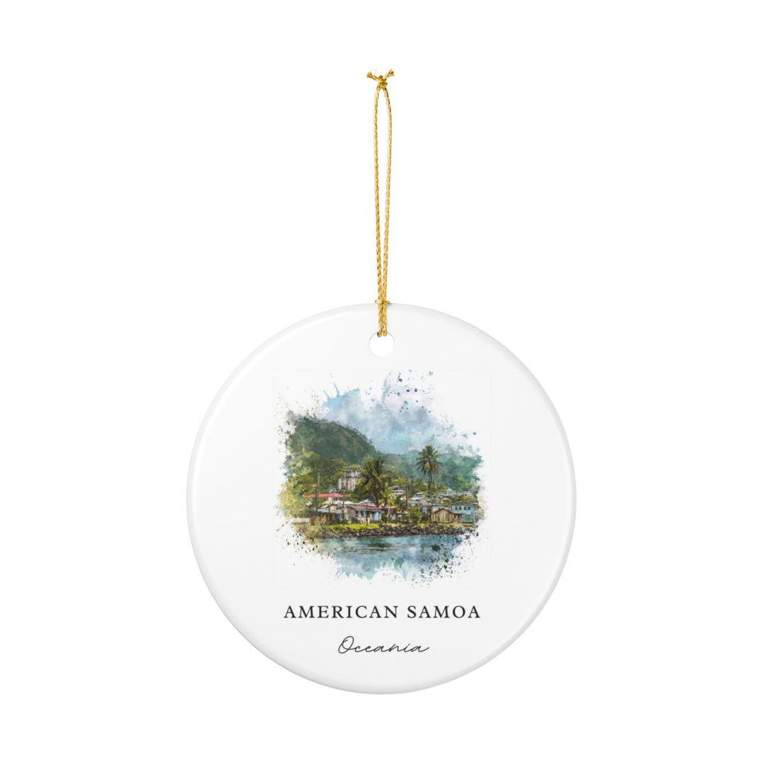 American Samoa Samoa Ornament: Unique American Samoa Samoa Souvenir, American Samoa Samoa Xmas Decor, and Authentic American Samoa Samoa Gift