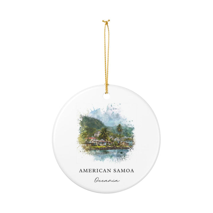 American Samoa Samoa Ornament: Unique American Samoa Samoa Souvenir, American Samoa Samoa Xmas Decor, and Authentic American Samoa Samoa Gift